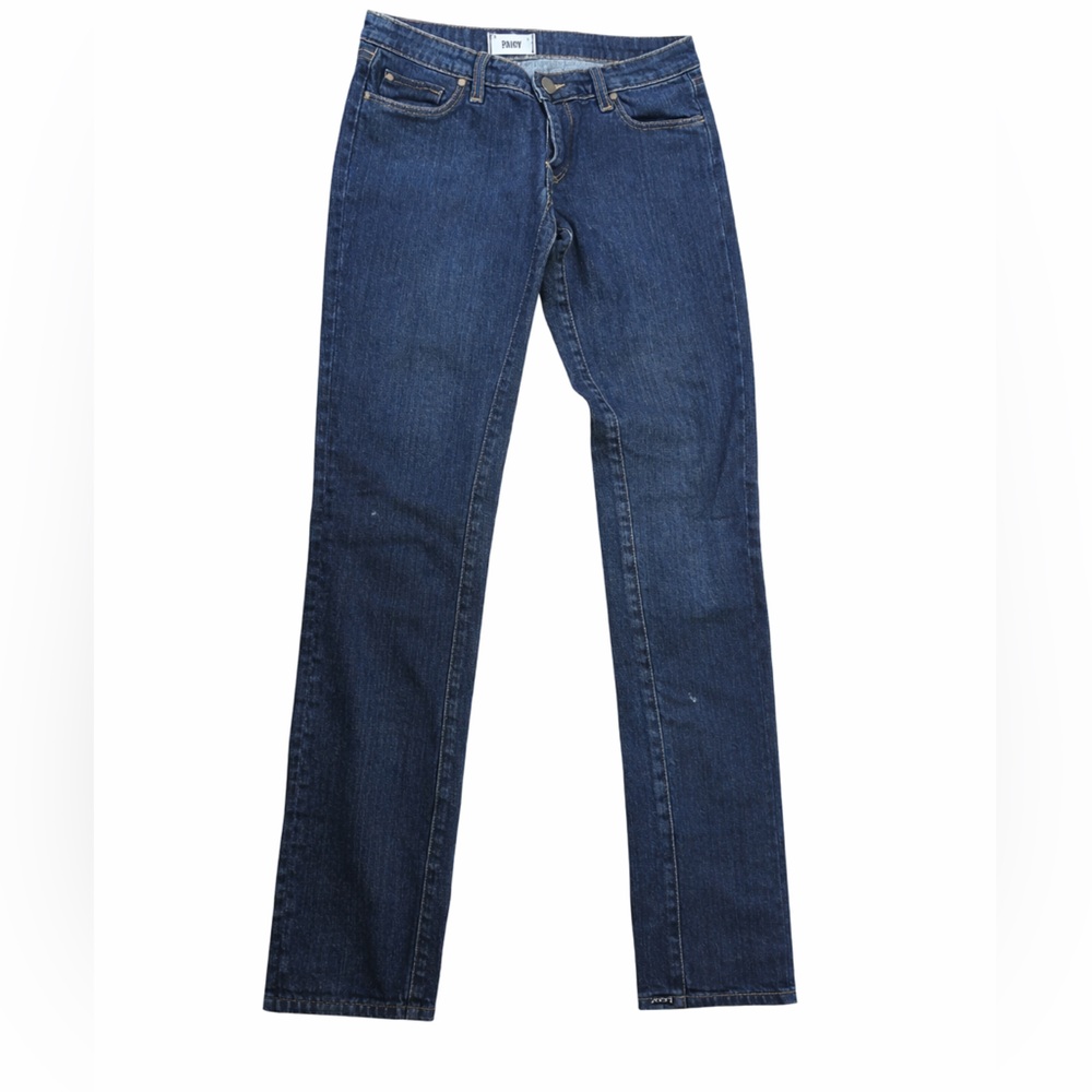 women's Paige Skyline Skinny dark wash jeans in size 27
